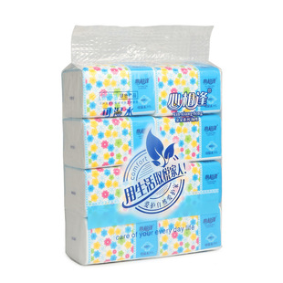 心相逢抽纸原木纸抽480张可湿水纸巾10提实惠装餐巾家用餐巾纸