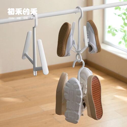 日系鞋子晾晒架可叠挂