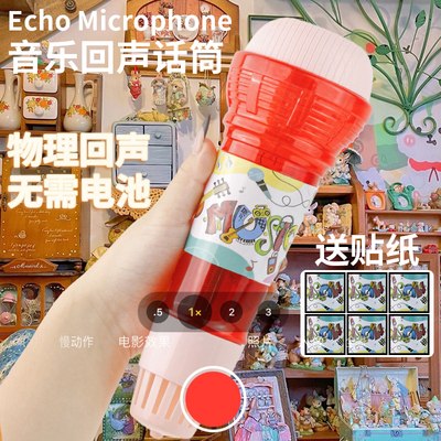 回声话筒儿童音乐玩具宝宝物理回音唱歌麦克风女孩幼儿园孩子礼品