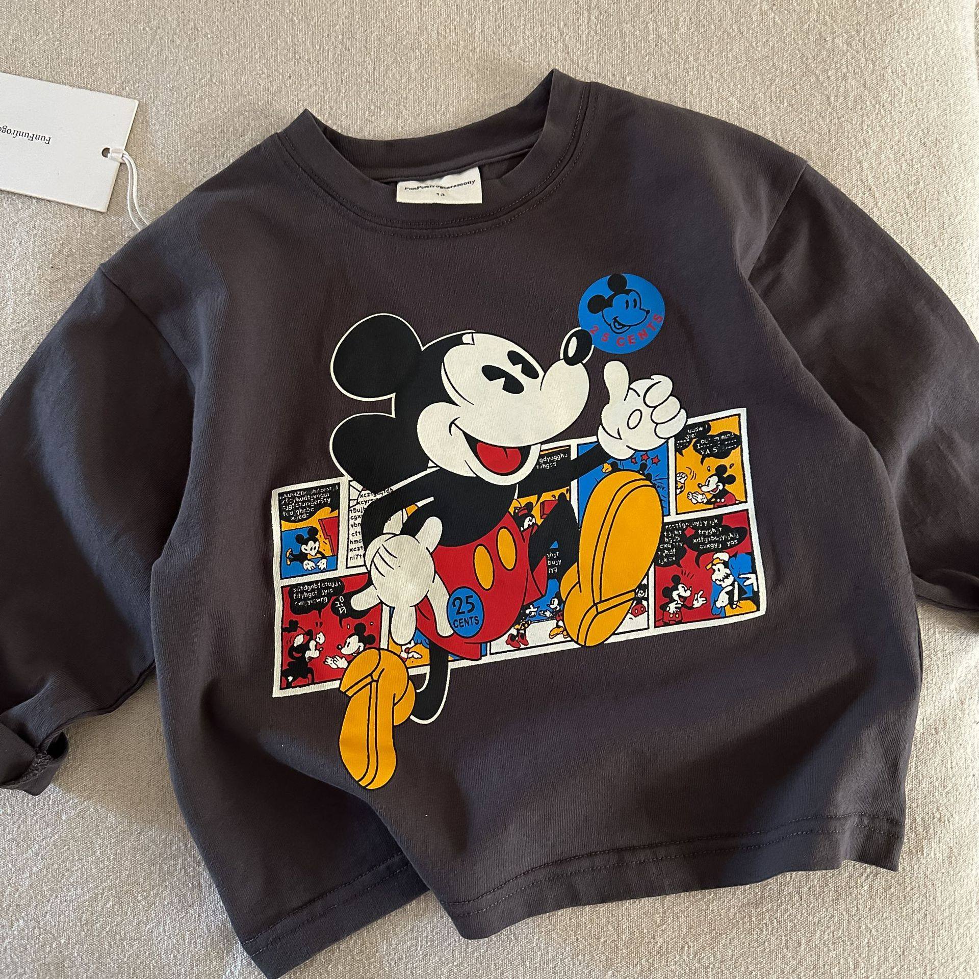 休闲装 儿童长袖衫春秋男女童宝宝卡通字母T恤中小童上衣打底衫潮,童装/婴儿装/亲子装,T恤,淘宝优惠券,粉丝福利购,淘宝优惠卷