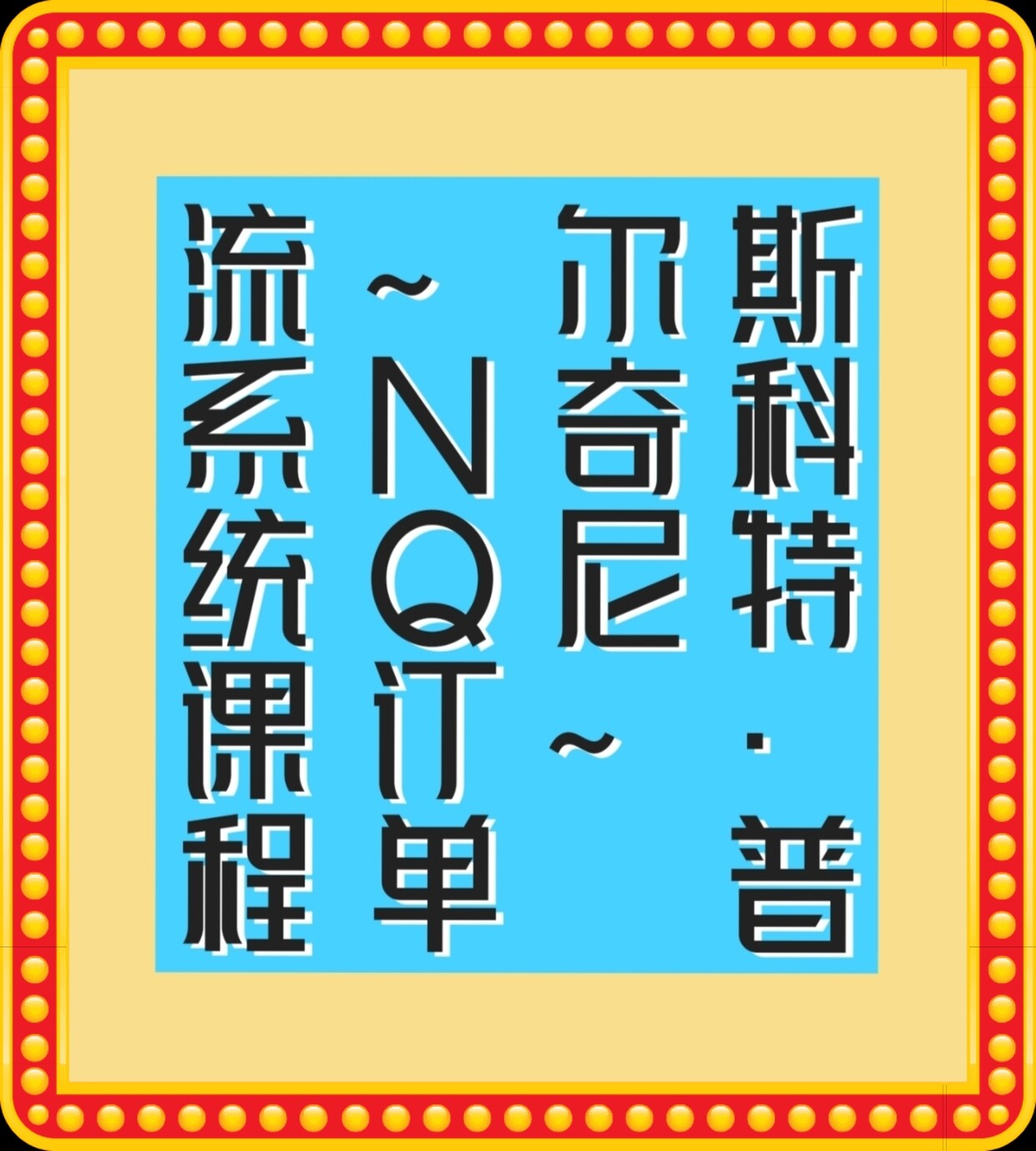 NQ完整订单流系统培训课程电子版视频学习资料
