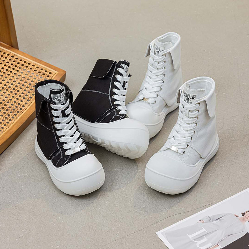 13CM内增高女鞋春秋帆布鞋