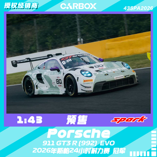 [CarBox]Spark 1:43 2026斯帕24小时耐力赛 保时捷911 GT3 R  #80