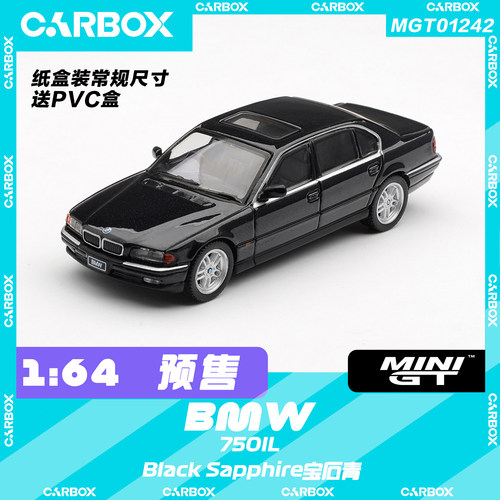 [CarBox] MINIGT 1:64 宝马 750IL Black Sapphire宝石青  #1242