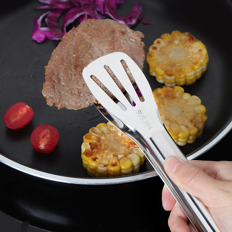 三线不锈钢食品夹子加厚食物夹煎烧烤夹牛排馒头面包烤肉夹自助餐,厨房/烹饪用具,烧烤夹/叉/铲/针,淘宝优惠券,粉丝福利购,淘宝优惠卷