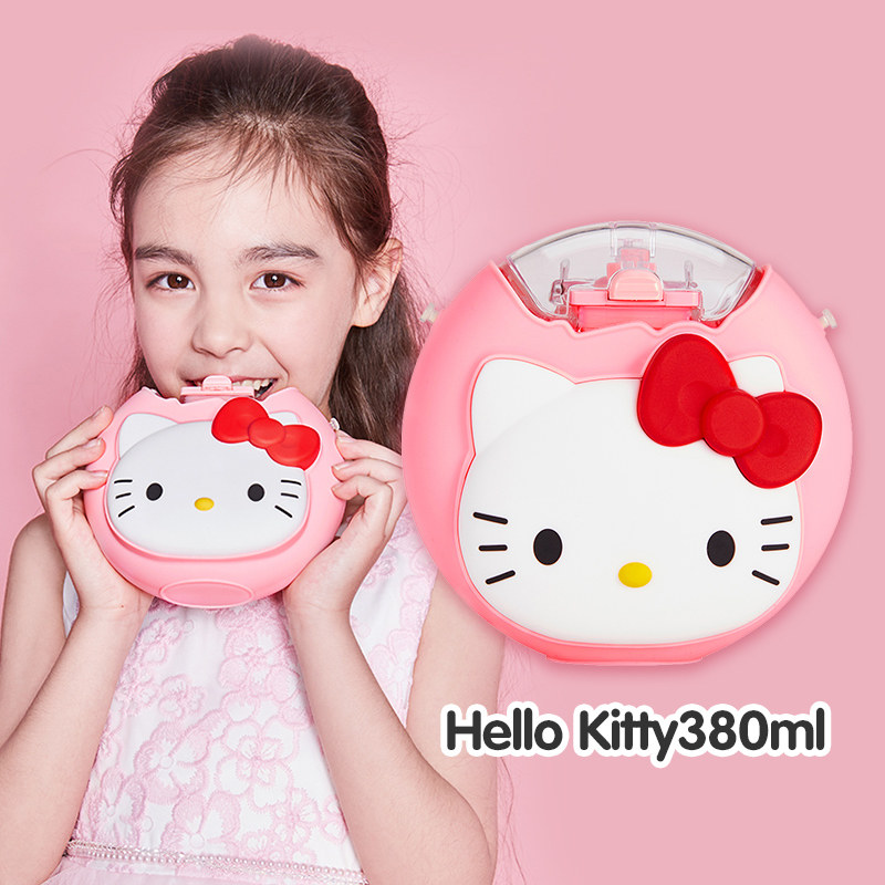 捡漏！凡米粒儿童吸管杯雪糕甜甜圈kitty可爱幼儿园夏冷水壶防漏