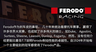 雅马哈XT660X  XT660Z意大利FERODO菲罗多摩托车后刹车皮刹车片