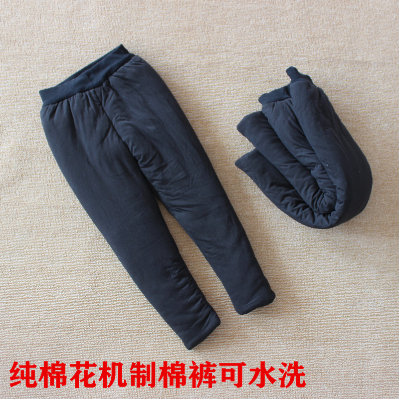 儿童手工棉裤棉花中性保暖长裤休闲冬季秋冬弹力修身加厚可水洗