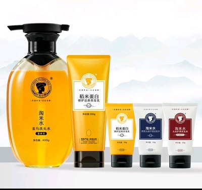 长发小寨淘米水洗发水生姜首乌头皮护理蓬松清爽控油去屑洗发水