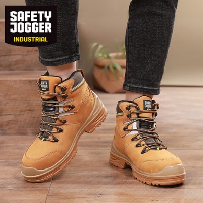 鞍琸宜高帮黄色劳保鞋耐高温