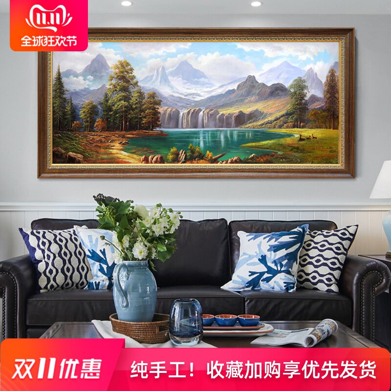 Hand drawn Oil Painting European style Scenery a living room Decorative painting Walls painted American style Hanging picture Entrance mural landscape Cornucopiain the Home accessories , Decorative painting , Painting  category - from Buy2taobao.com to provide professional Taobao agent buy service