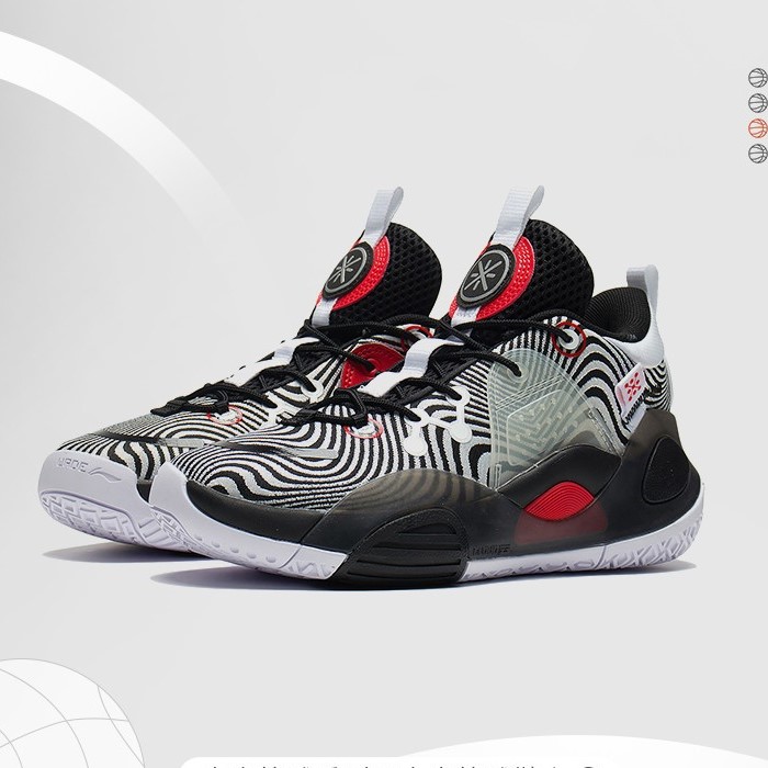 李宁童鞋篮球鞋男大童韦德全城9V1.5青少版低帮运动鞋YKBS076