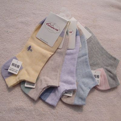 梦娜夏末清仓双一高性价比船袜