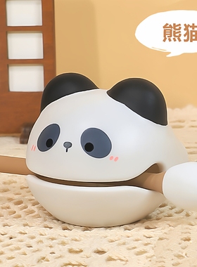 熊猫玩具儿童木鱼敲打卡皮巴拉求签龟卜解压摆件车载搞怪小马宝莉