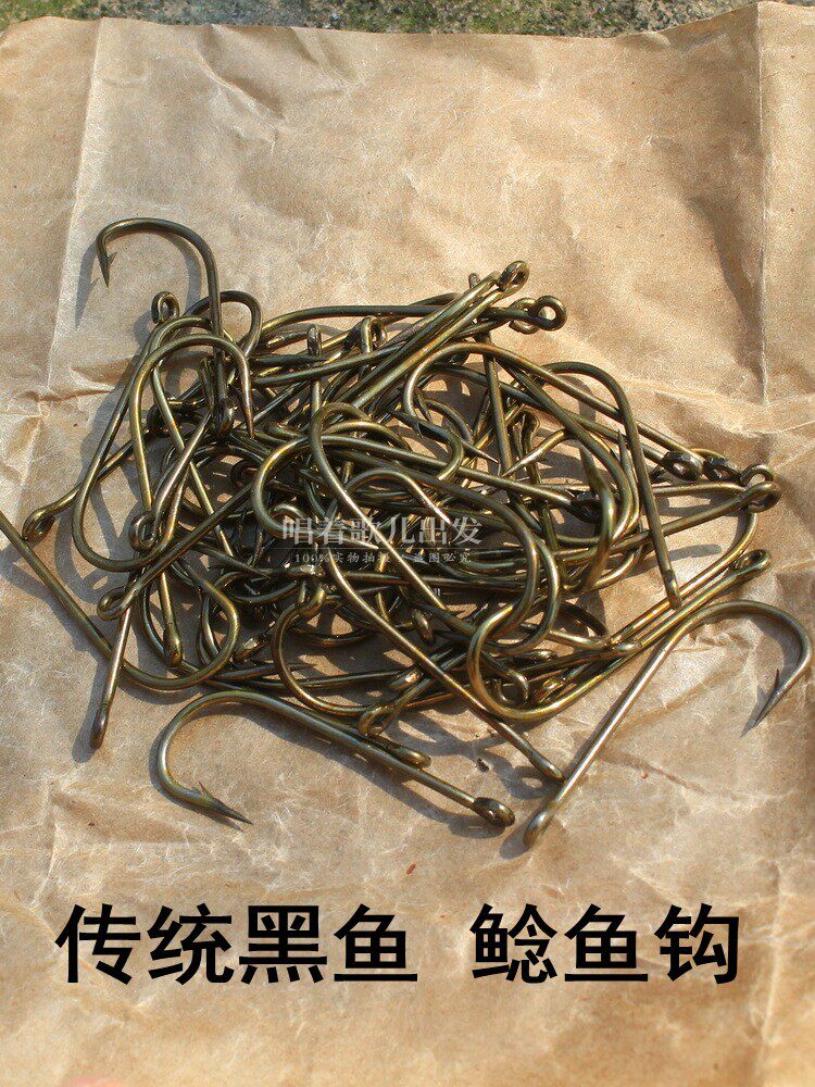 高碳钢黑鱼钩逗钓乌鱼耐磨线套装挂活饵钓黑鱼专用钩传统钓鱼财鱼