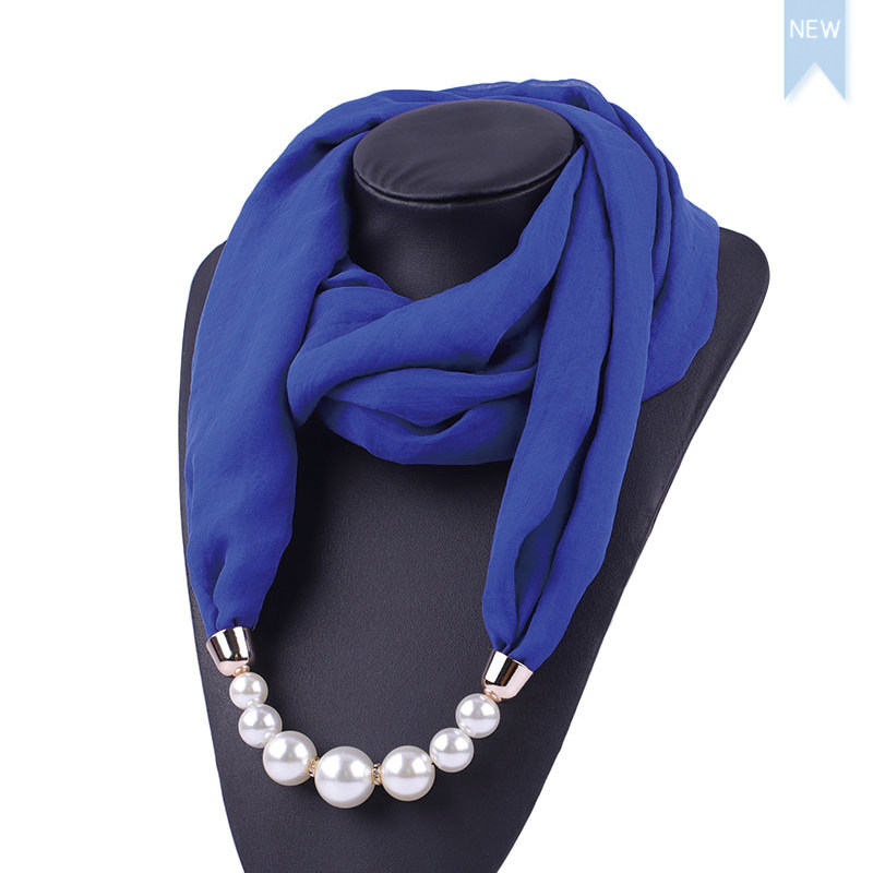 细柔仿真丝围巾项链围巾女防晒护颈民族风装饰围脖百搭服装配饰女