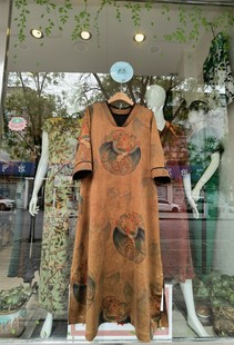 十二年 廓形女连衣裙 老裁缝高端100%桑蚕丝60姆米重缎香云纱大码