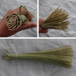 青篾竹刷把锅刷 刷锅神器 洗锅除垢竹刷子 青篾条弹性好 编织把手