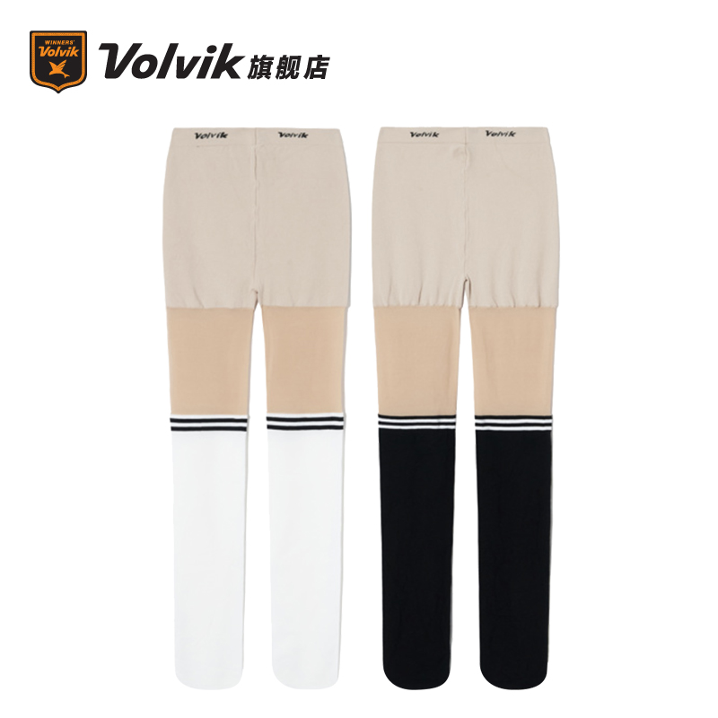 Volvik高尔夫球袜女款拼色打底裤