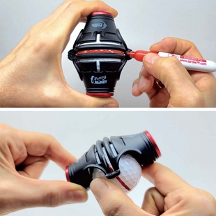 韩国进口Birdie79高尔夫球划线器360度旋转推杆辅助线练习瞄准线