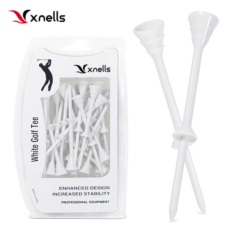 Xnells新款白tee30个 83mm 超细高尔夫球tee 塑料高尔夫球钉座 运动/瑜伽/健身/球迷用品 高尔夫球钉 原图主图