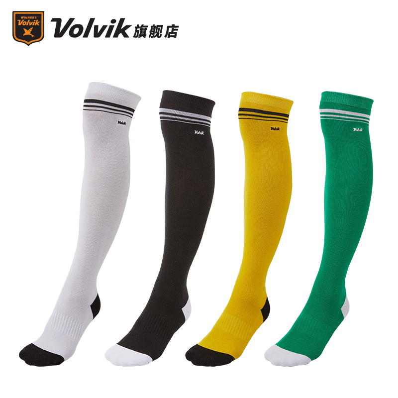 Volvik高尔夫女款撞色长筒运动袜