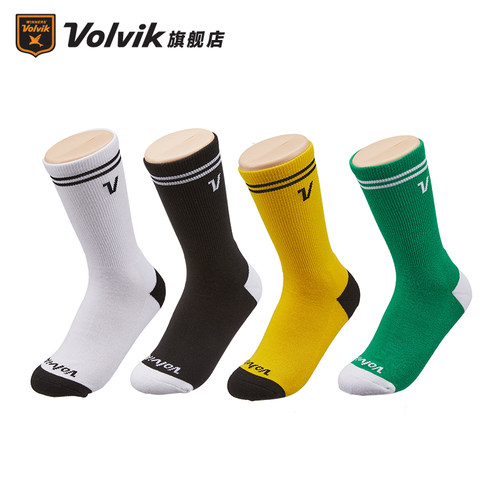 Volvik高尔夫球用品女款撞色长袜