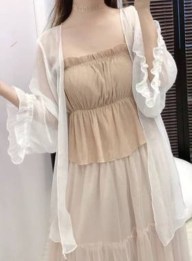 雪纺防晒衫女夏季配吊带裙子外搭