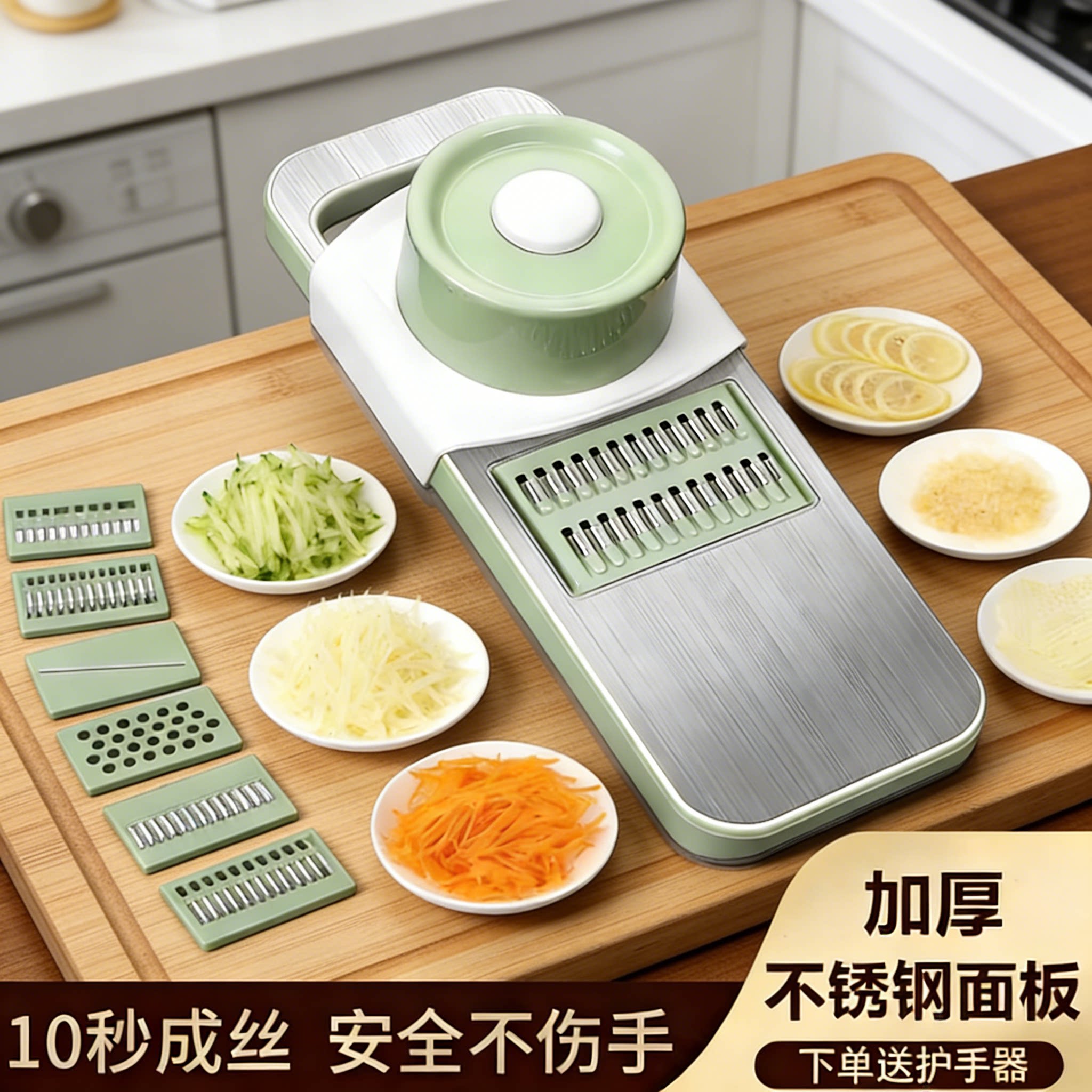 多功能切菜神器土豆丝刨丝器不锈钢家用粗细丝厨房切片切丝擦丝器