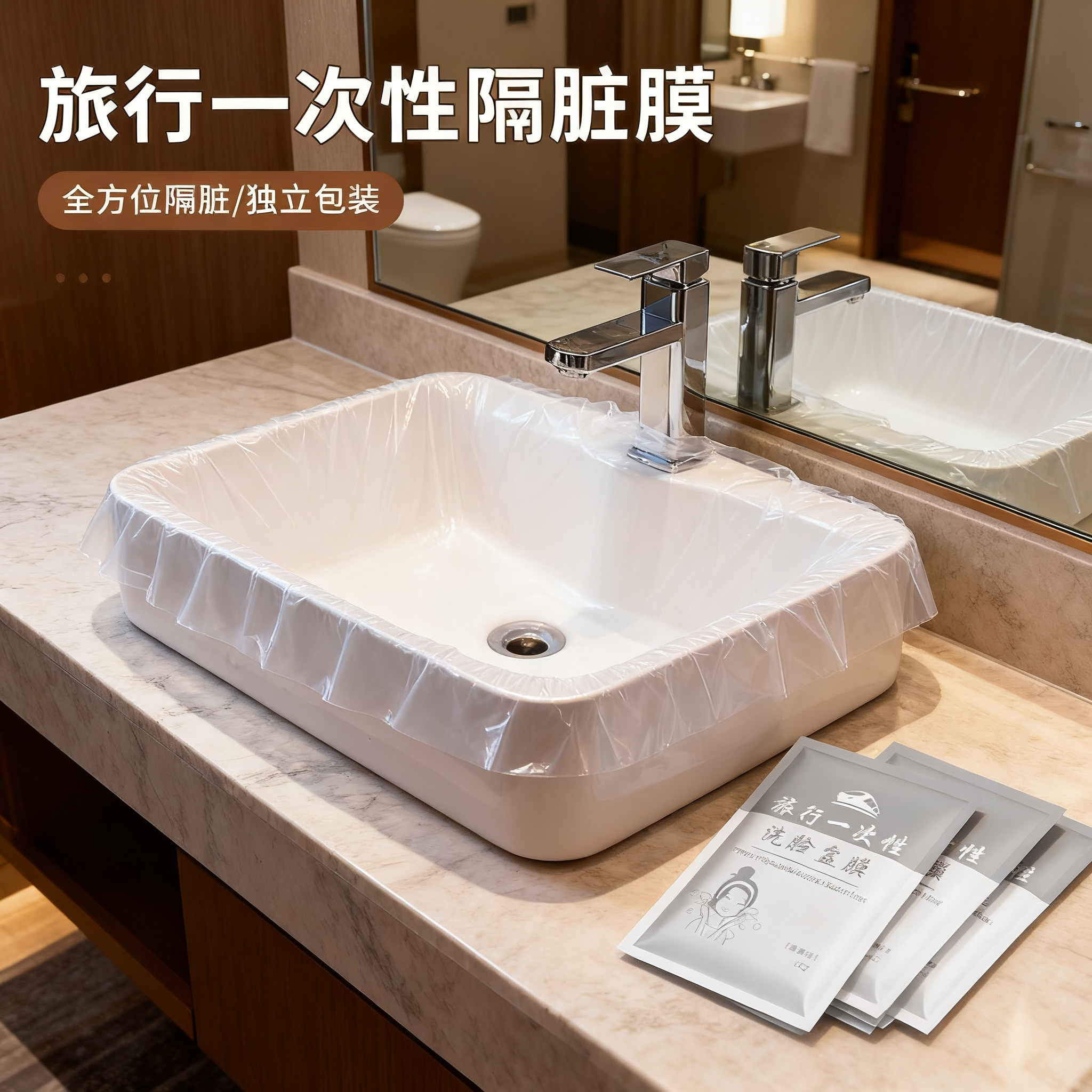 酒店隔脏膜旅行一次性洗脸盆膜便携式出差洗漱水池洗手隔离隔污膜,户外/登山/野营/旅行用品,旅行洗漱套装,淘宝优惠券,粉丝福利购,淘宝优惠卷