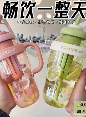 夏季大容量冰霸杯高颜值奶茶杯