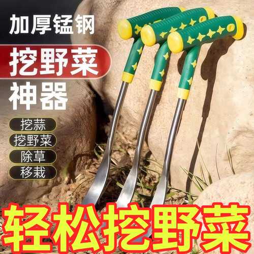 园艺挖野菜神器种挖土拔草