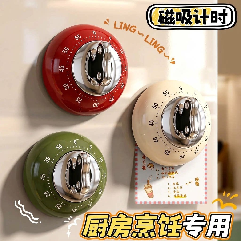 磁吸厨房机械倒计时器