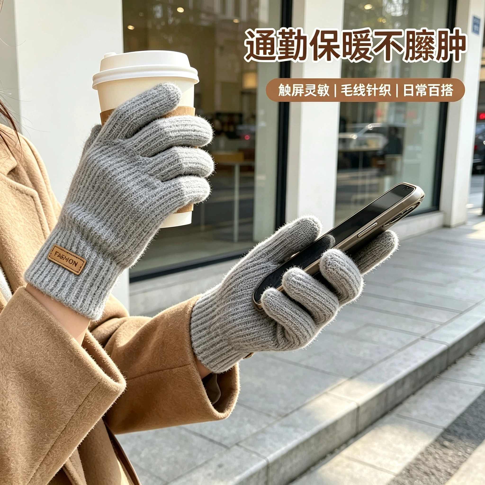 美拉德手套冬季加厚保暖