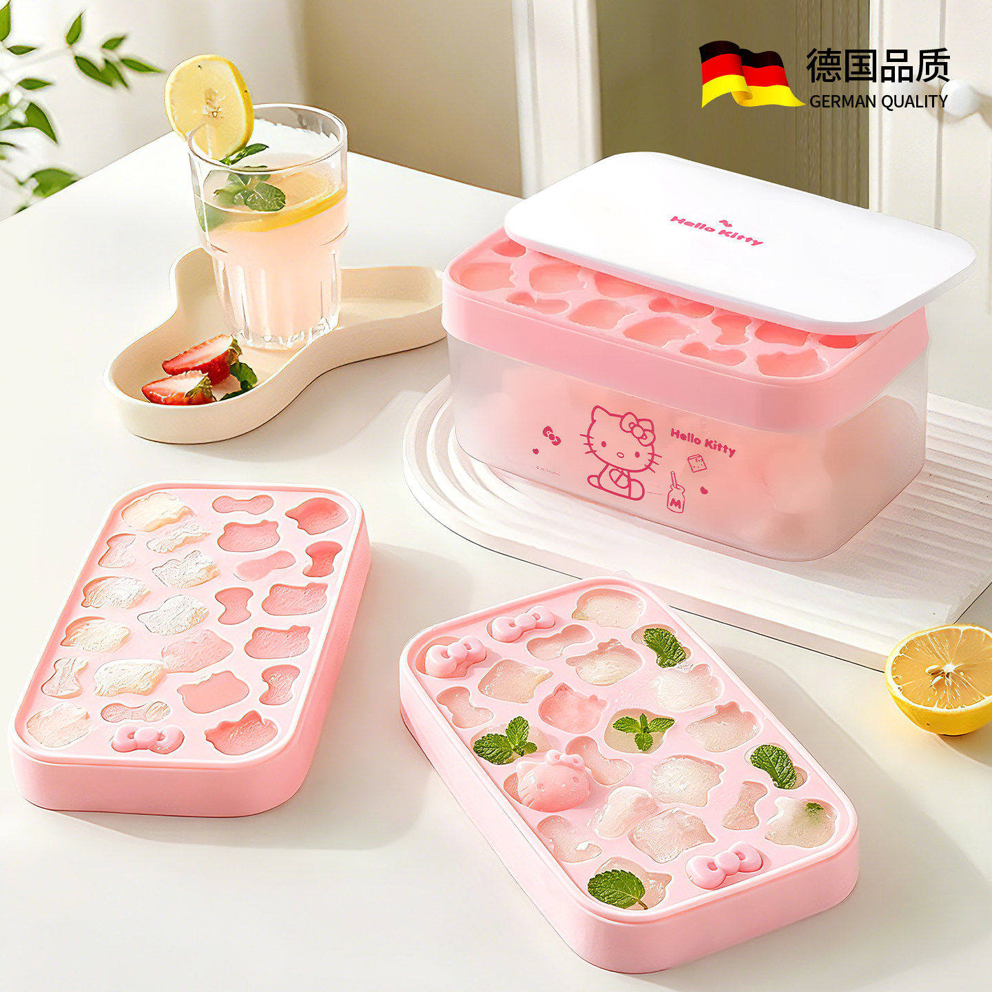 KT猫食品级硅胶冰格多功能套装