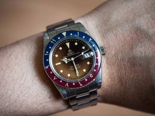 WMT复古可乐圈精工自动男女