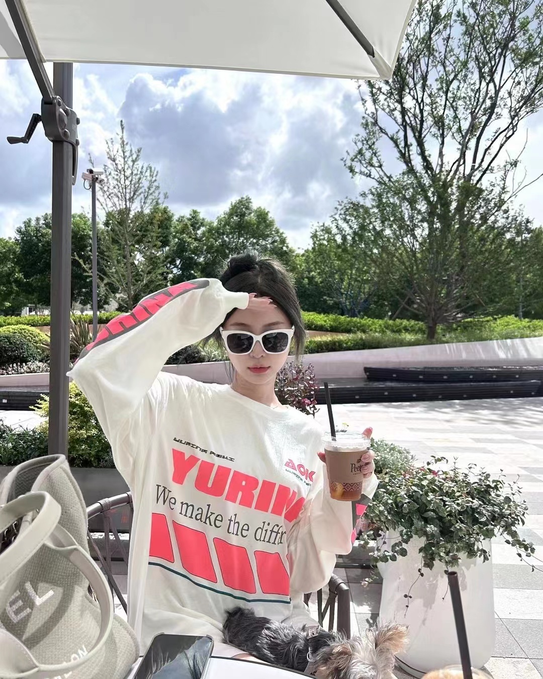 YURINAAOKI潮流情侣长袖T恤
