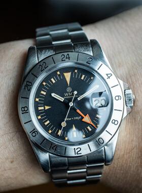 WMT Watch Ember MKII  - Black Dial 做旧24GMT橙针自动机械手表