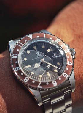 WMT Watch Sanford – Brown Bezel 做旧热带棕精工自动手表腕表