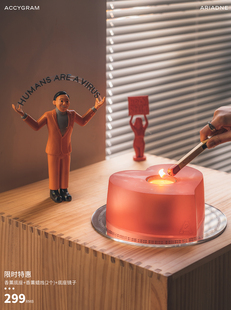 ACCYGRAM愛心香薰蠟燭安神助眠高級擺件圣誕情人節(jié)日禮物香片套裝