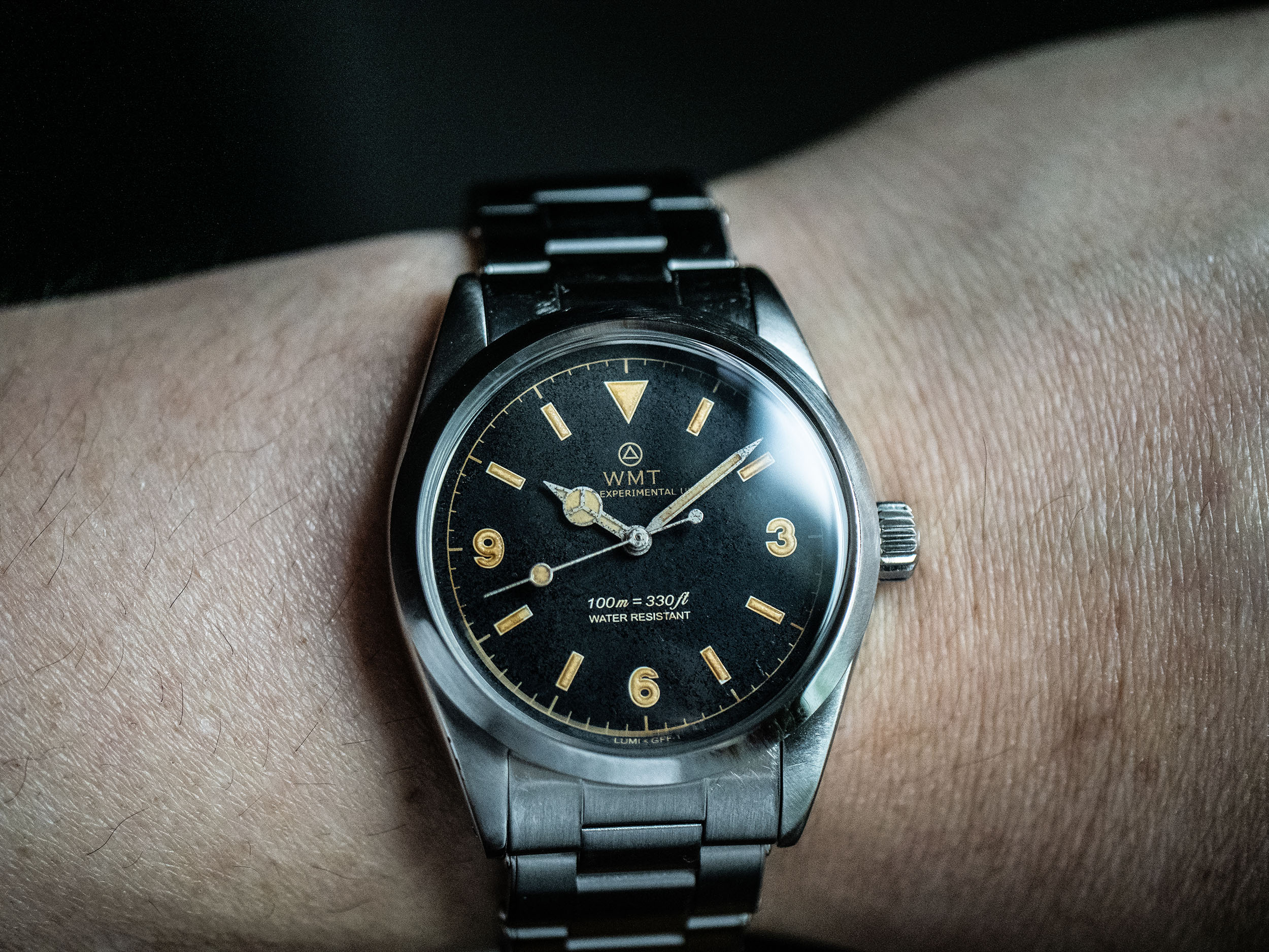 WMT Watch Barracuda–Black Dial重度做旧老化磨损自动机械手表 手表 欧美腕表 原图主图