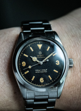 WMT Watch Barracuda–Black Dial重度做旧老化磨损自动机械手表