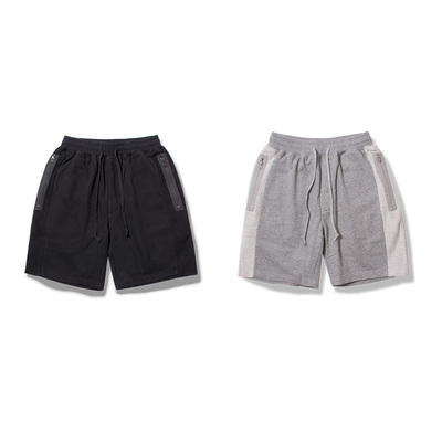 基础拼色简约舒适宽松抽绳短裤