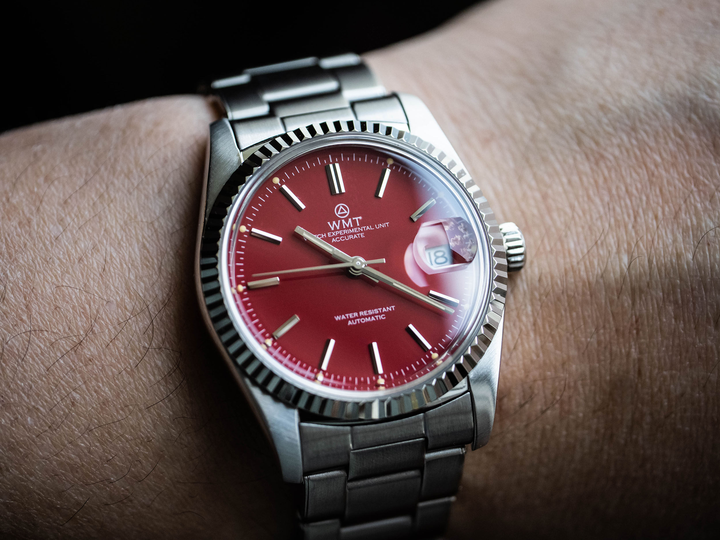 wmt watch cabochon – glossy red dial 精密机械手表腕表
