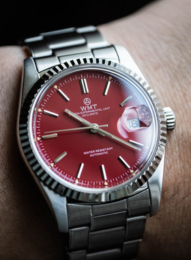 WMT Watch Cabochon – Glossy Red Dial 精密机械手表腕表