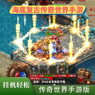 传奇世界手游2025海底传世手游非单机联网版无后台GM天仙