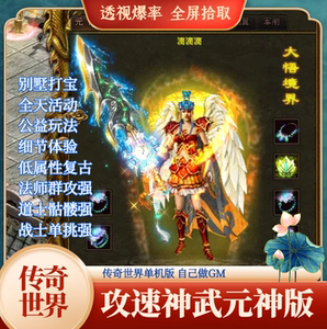 传世单机版传奇世界神武有元神复古透视爆率一键端单机版