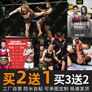 张伟丽海报墙贴合集明星周边装饰画格斗拳击中国力量激励壁纸3643