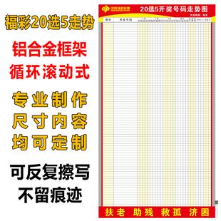刮刮乐海报福利彩票 20选5滚动走势图海报体彩彩票走势图贴画3212