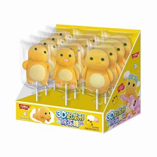 今馋乐正版 奶龙棉花糖网红零食3D造型动漫软糖儿童节卡通棒棒糖果